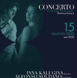 Inna Kalugina e  Alfonso Soldano in concerto a Martina Franca