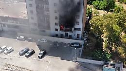 Porta Napoli, incendio in un appartamento
