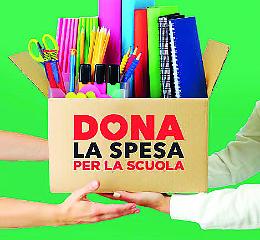 Tutto pronto per la raccolta “Dona la spesa per la scuola”