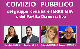 Partito Democratico e Terra Mia insieme in piazza Castello a Pulsano