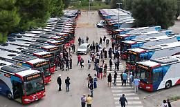 Cinquantasei nuovi autobus ibridi per Kyma Mobilità
