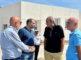 Nuovo stadio di atletica, sopralluogo del sindaco Melucci. Le foto