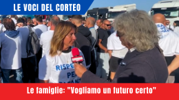 Alla “marcia dell’indotto” anche le famiglie 