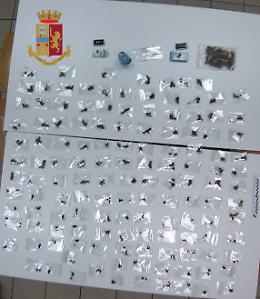 Controllo anti-droga dei Falchi: sequestro di coca, marijuana e hashish. Un 24enne in manette