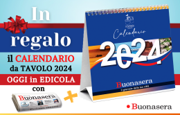 Oggi gratis con il nostro giornale il calendario 2024