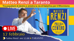 Matteo Renzi a Taranto. Segui la diretta. 