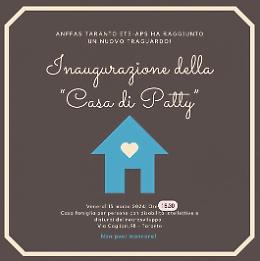 “Casa di Patty” : a Taranto la prima Casa famiglia dell’Anffas