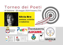 "Torneo dei Poeti" - Silvia Bre presidente di giuria