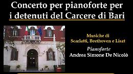 “Concerto per pianoforte per i detenuti del Carcere di Bari”