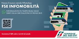 Nasce il canale WhatsApp “FSE Infomobilità” delle Ferrovie del Sud Est