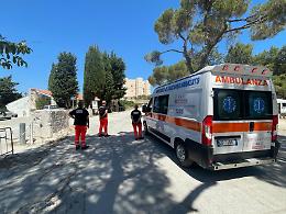 Parte la postazione di emergenza urgenza del 118 a Castel del Monte. Le foto