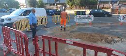 Salta la condotta in via XXV Aprile