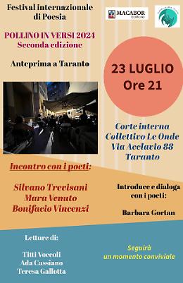 Pollino in versi parte da Taranto