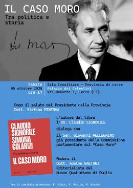 Claudio Signorile presenta "Il caso Moro" a Lecce