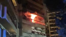 Appartamento in fiamme in via Lucania a Taranto