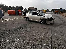 Incidente sulla ex 98 ad Andria, in due finiscono in ospedale in codice rosso