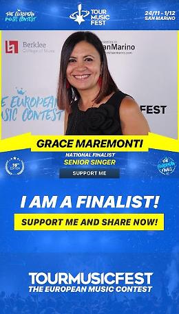 La tarantina Grazia Maremonti alla finale europea del  Tour Music Fest