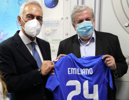 La Federcalcio in campo per Taranto. I video e le foto
