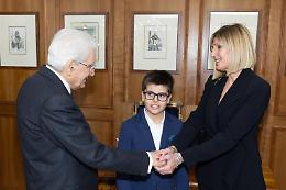 L'abbraccio del Presidente a Simba e a Oncoematologia pediatrica 