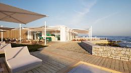 Bari, l’ex Reef rinasce: ristorante, bar e solarium sul mare nel segno della sostenibilità. Tutte le foto