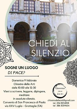 "Chiedi al Silenzio": un'oasi di pace e riflessione al Chiostro delle Arti 