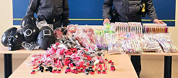 Blitz della Guardia di Finanza: sequestrati 17mila gadget contraffatti di "Squid Game"