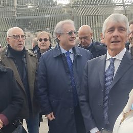 "Il nuovo stadio, patrimonio della città": parla il ministro Abodi. Le foto e i video 