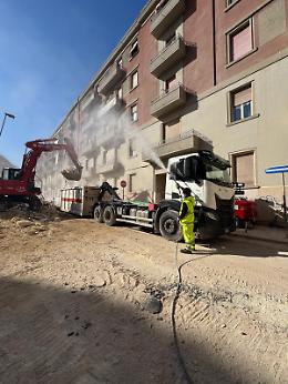Sopralluogo su area crollo: confermato il sequestro e definite le zone di sicurezza