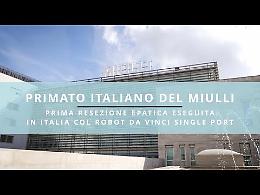 Chirurgia robotica, il Miulli primo in Italia con il sistema Da Vinci Single Port. Il video