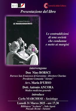 “Le massaggiatrici”,  il libro di D’Alconzo tra denuncia e testimonianza
