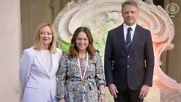 La tranese Maria Francesca Di Martino premiata a Roma da Giorgia Meloni: il suo olio simbolo della Puglia che cresce
