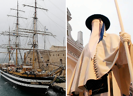 Poste Italiane celebra i Riti e nave Vespucci