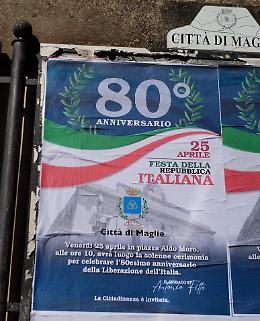 Maglie, scivolone sulle celebrazioni: confusa la Festa della Liberazione con quella della Repubblica