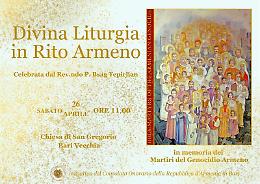 La comunità armena celebra la memoria dei Martiri del Genocidio e ricorda Papa Francesco