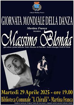 Il danzatore Massimo Blonda si racconta nella sua Martina Franca