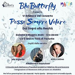 TaTA': torna "Posso Sempre Volare" con i ragazzi di Blu Butterfly