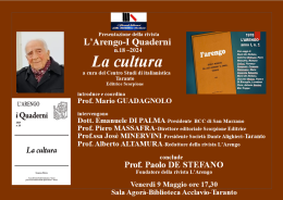 "L'Arengo": presentazione del nuovo numero alla Biblioteca Acclavio 