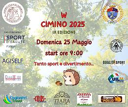 Torna “W Cimino”: il 25 maggio la nona edizione della grande festa dello sport al Parco Cimino