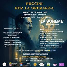  Musica e solidarietà: la Bohème in scena per i piccoli pazienti oncologici