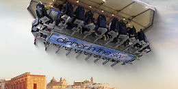 “Dinner in the Sky”, una cena gourmet sospesi nel cielo della Città Bianca