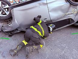 Carambola di auto, paura a Taranto 