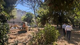 Partiti i lavori per restituire ai cittadini il giardino del Provveditorato. Le foto