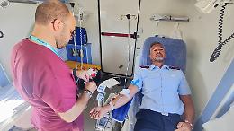 Donazione di sangue a Torre a Mare, l’Aeronautica in prima linea per la solidarietà. Le foto