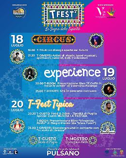 Terza Edizione del T-Fest: Tradizione, Cultura e Spettacolo al Centro della Sagra delle Tipicità