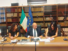 Bonifiche: firmato un accordo strategico per ambiente, formazione e sviluppo. Le foto