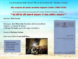 Tributo ad Augusto Cardile, un poeta tarantino da riscoprire