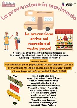 La prevenzione in movimento: il camper ASL ritorna nei mercati settimanali dei paesi della provincia
