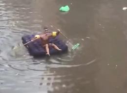 Bomba d'acqua su Margherita di Savoia, decine di richieste ai vigili del fuoco. Il video