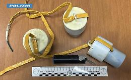 Droga, bombe da mortaio ed esplosivi nell’ex convento dei Cappuccini: due arresti e una denuncia