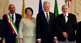 La visita del presidente lituano Nausėda: i legami storici con la Puglia. Le foto